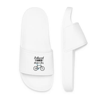 Bicycle riders are allowed to use the - Women’s Pool Sliders - white - Front