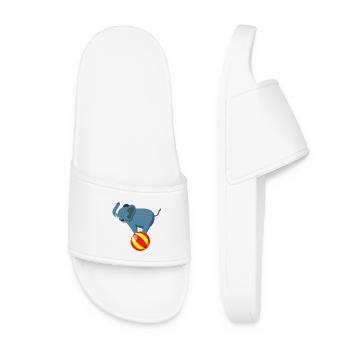 Circus Manege Clown Animals Juggler Artist Juggler - Women’s Pool Sliders - white - Front