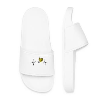Dortmund Heartbeat Ruhrpott Black Yellow Stadium - Women’s Pool Sliders - white - Front