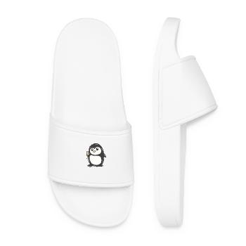 manchot - Claquettes Femme - blanc - Devant