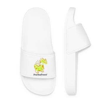 Dragon Dragon Dragon Fingerprint personnage de conte de fées - Claquettes Femme - blanc - Devant