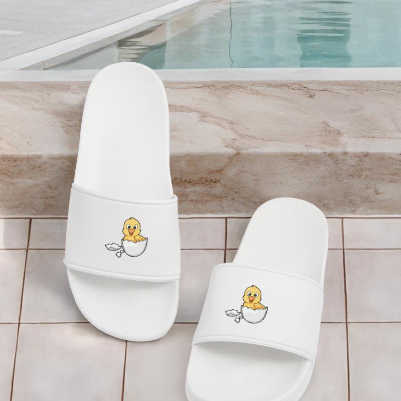 Easter Chicks Chicken Baby Egg Hatch Birth Easter Egg Women’s Pool Sliders