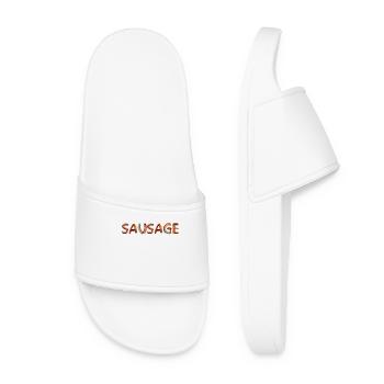 Saucisse Sausage Viandes Mangeurs de viande - Claquettes Femme - blanc - Devant