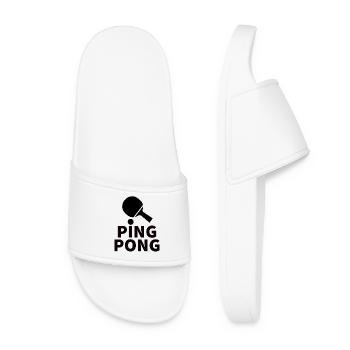 PING PONG Energetisches abstraktes Design - Frauen Badelatschen - Weiß - Vorne