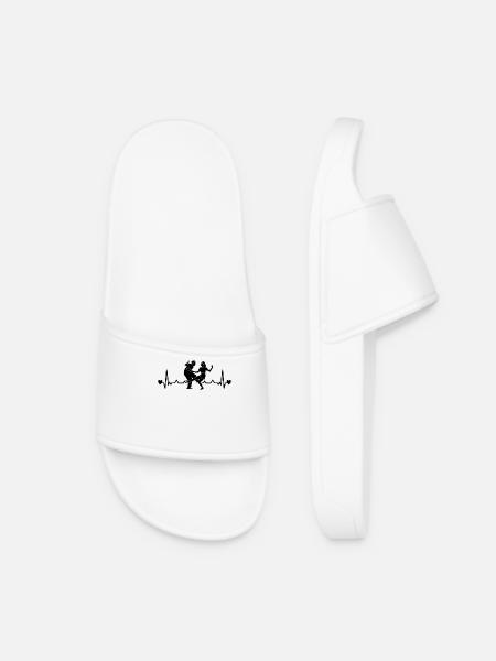 Boogie Woogie Danse couple heartbeat - Claquettes Femme - blanc