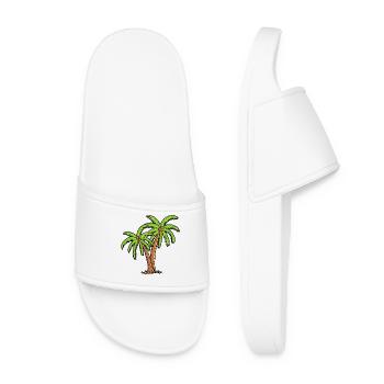 Palm trees - Women’s Pool Sliders - white - Front