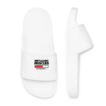 Installing Muscles - Women’s Pool Sliders - white - Front