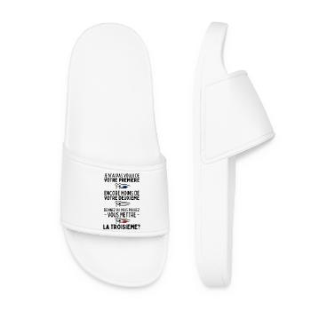 Je n'ai pas Voulu de Votre Première Dose - Humour - Claquettes Femme - blanc - Devant