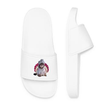chat cool dans le spa - Claquettes Femme - blanc - Devant