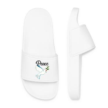 PAIX Colombe de la Paix - Claquettes Femme - blanc - Devant