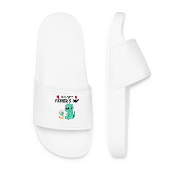 Father's Day - First Father's Day Gift - Women’s Pool Sliders - white - Front