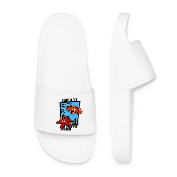 Keep the sea plastic-free - Women’s Pool Sliders - white - Front