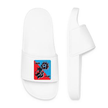 Football Fan - Women’s Pool Sliders - white - Front