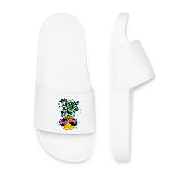 L’ananas change votre façon de penser - Claquettes Femme - blanc - Devant