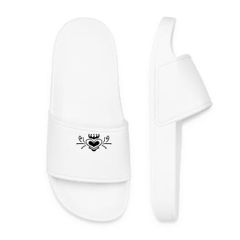 Heart King Queen Crown - Women’s Pool Sliders - white - Front