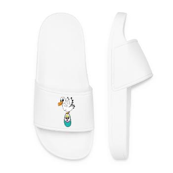 Oiseau avec grossesse de bébé - Claquettes Femme - blanc - Devant