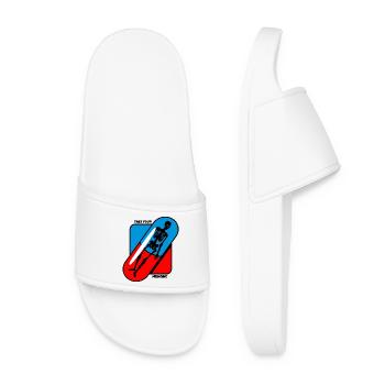 Take - Yours - Medicine - Health - Women’s Pool Sliders - white - Front