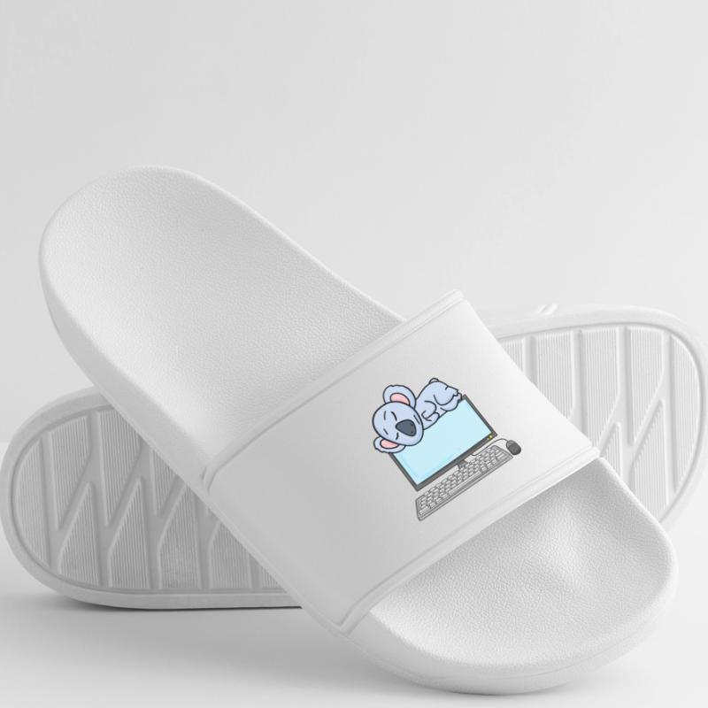 Koala Computer Nerd Programmer Gift Women’s Pool Sliders