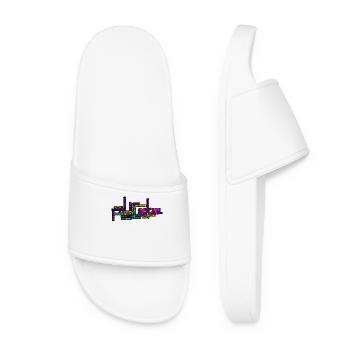 Social network Wordcloud: Explosion of colour - Women’s Pool Sliders - white - Front