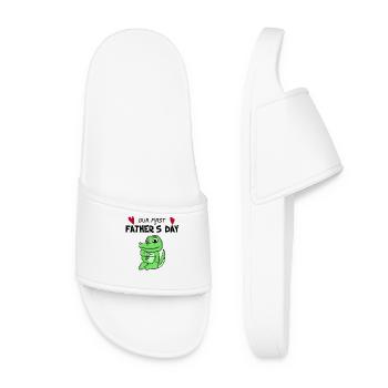 Father's Day - First Father's Day Gift - Women’s Pool Sliders - white - Front