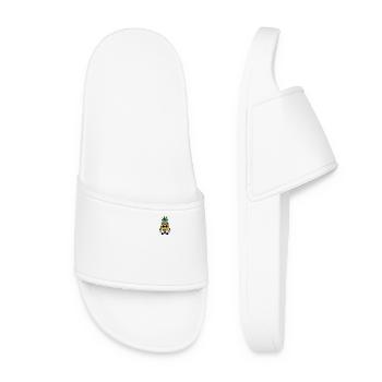 Ananas Gangster Mafia Kawaii Design Pocket - Frauen Badelatschen - Weiß - Vorne