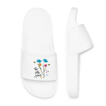 Love is the answer, Liebe - Women’s Pool Sliders - white - Front