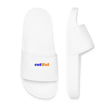 Cutiful My Blend Between Cute and Beautiful - Women’s Pool Sliders - white - Front