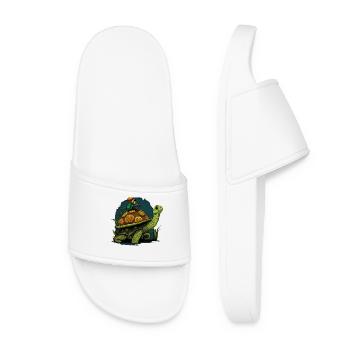 Snail can be taken away by turtle - Women’s Pool Sliders - white - Front