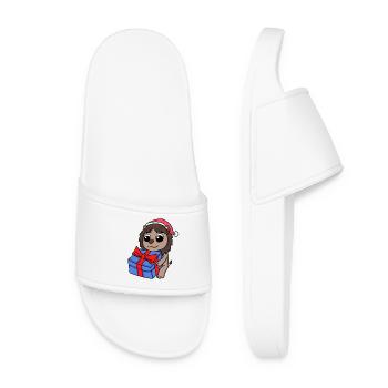 Leo Christmas - Women’s Pool Sliders - white - Front