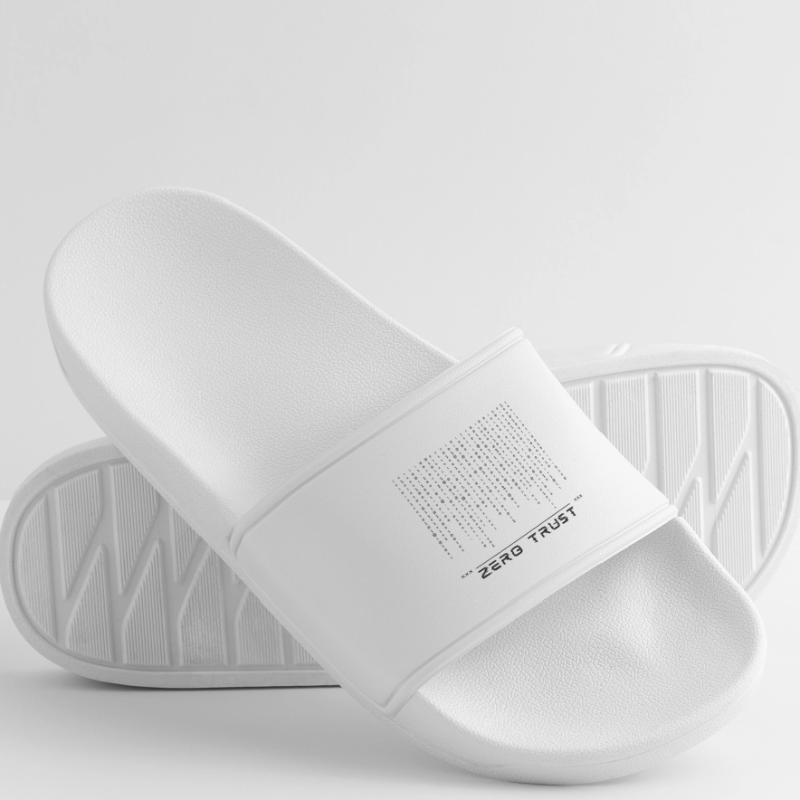 Zero Trust Binary Code Women’s Pool Sliders