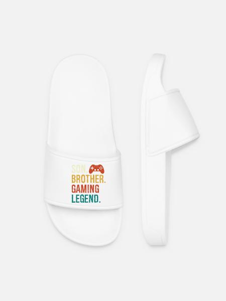 fils frère légende du jeu fils frère jeu vidéo - Claquettes Femme - blanc