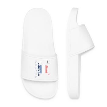 Drapeau Français Style et Patriotisme - Claquettes Femme - blanc - Devant
