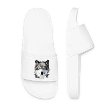 Le Loup - Claquettes Femme - blanc - Devant
