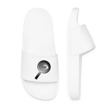 3D magnifying glass - Lupe - Frauen Badelatschen - Weiß - Vorne
