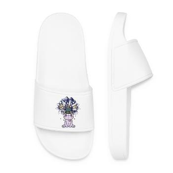 Alps Mountains Mountains Nature Flowers Nature Lovers - Women’s Pool Sliders - white - Front