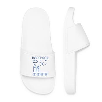 HOSSEGOR Coastal Surf Scene - Women’s Pool Sliders - white - Front