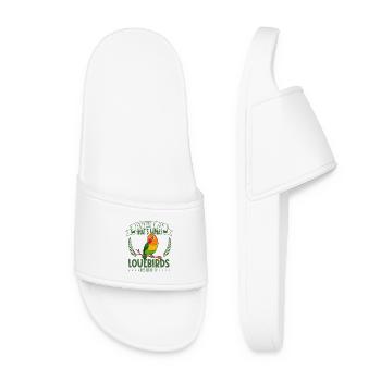 Plumes et joie - Inséparables - Claquettes Femme - blanc - Devant
