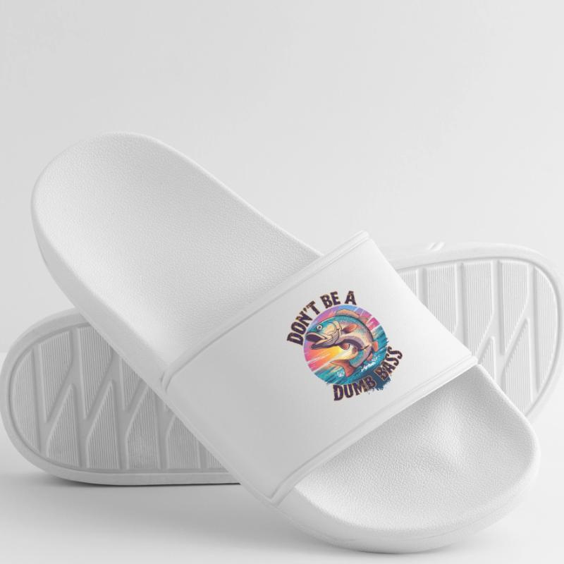 Don't think like a dumb fish Women’s Pool Sliders