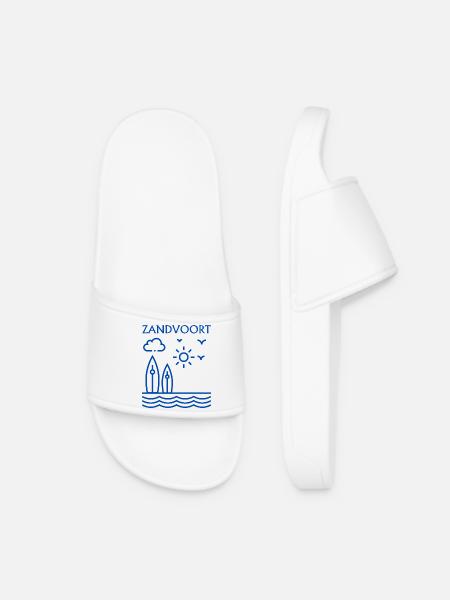 Surfszene an der Küste von Zandvoort - Frauen Badelatschen - Weiß