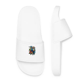Bird breeder Ornithologist Bird watcher - Women’s Pool Sliders - white - Front