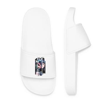 Woman Ninja Géométrique Ninja gaming - Claquettes Femme - blanc - Devant