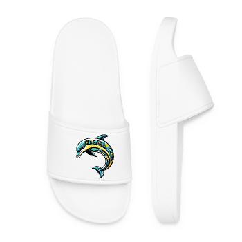 Dolphin - Women’s Pool Sliders - white - Front