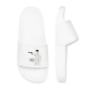 Classic Inspiration Illustration - Women’s Pool Sliders - white - Front