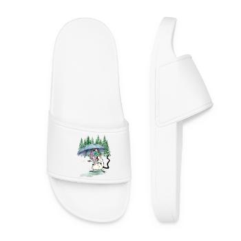 Randonnée Souris Parapluie Randonnée Forêt Nature - Claquettes Femme - blanc - Devant