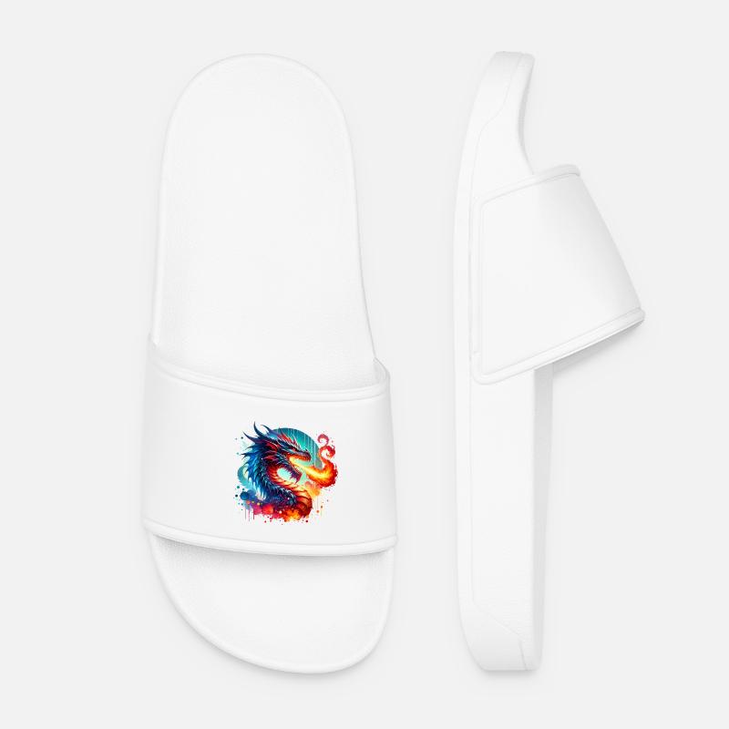 Dragon - Women’s Pool Sliders - white