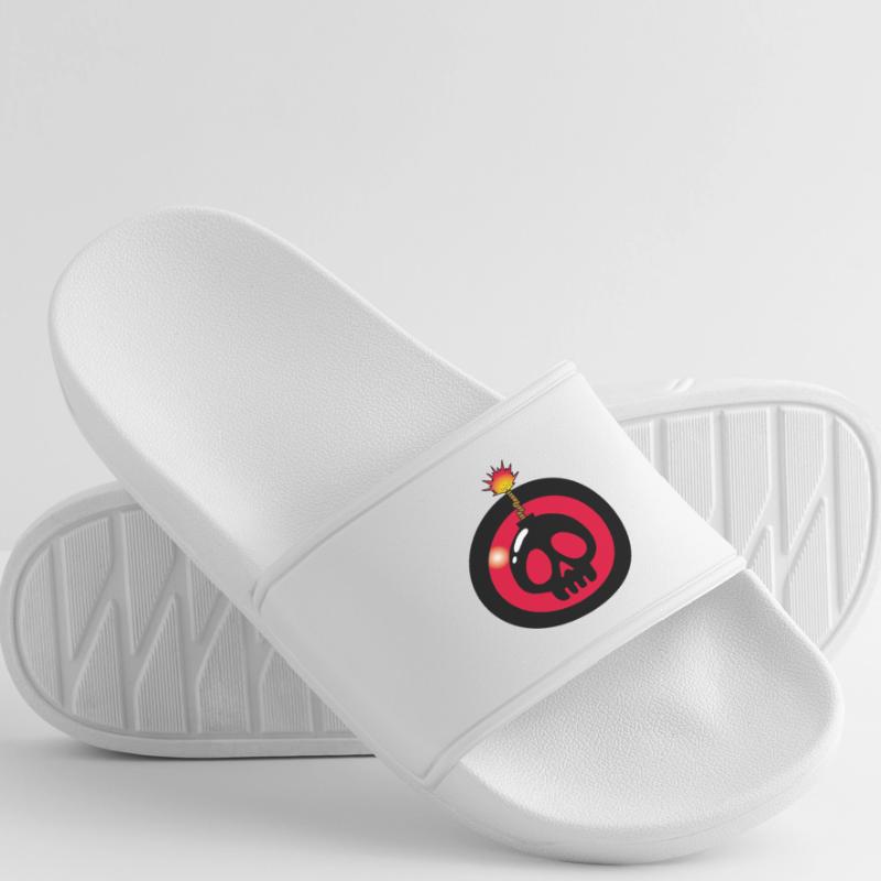 Exploding Skull Women’s Pool Sliders