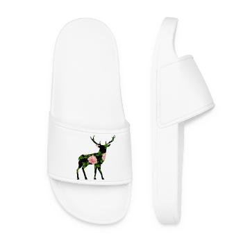 Cerf - Claquettes Femme - blanc - Devant