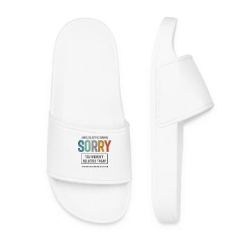 Selective Hearing - Funny Sarcastic - Women’s Pool Sliders - white - Front