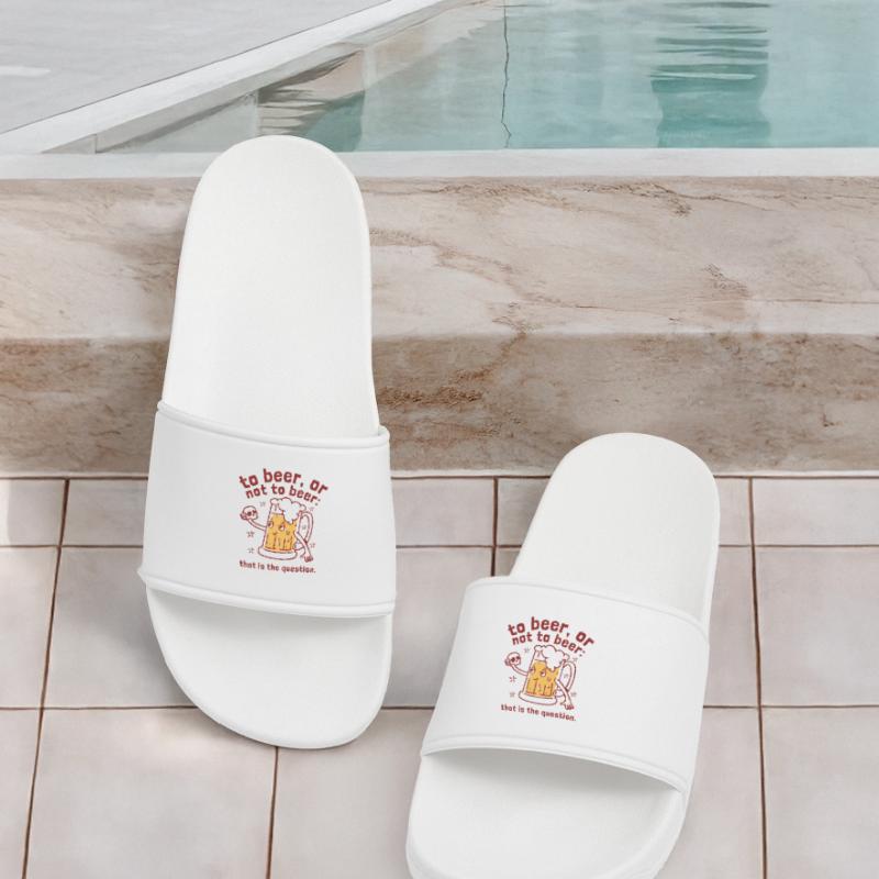 Bier oder nicht Bier Frauen Badelatschen