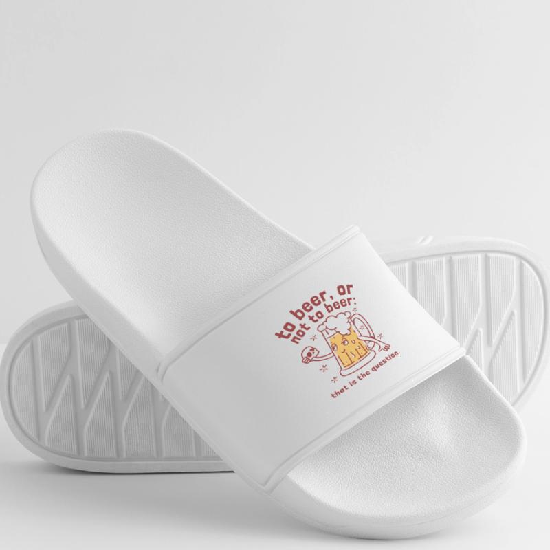 Bier oder nicht Bier Frauen Badelatschen